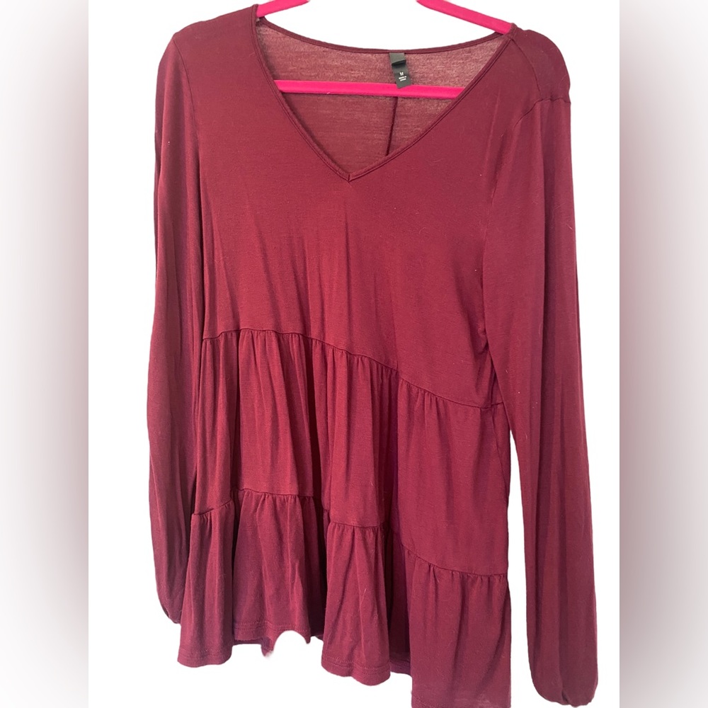 Red flowy top from Francesca’s